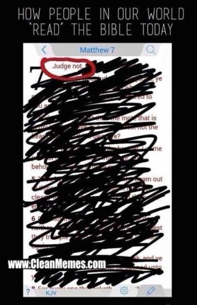 judge not